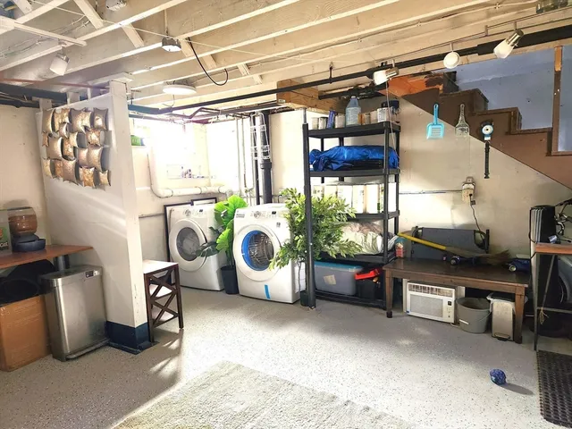 a view of storage and utility room