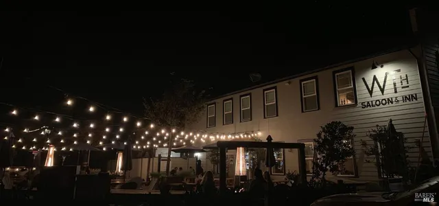 a front view of a building