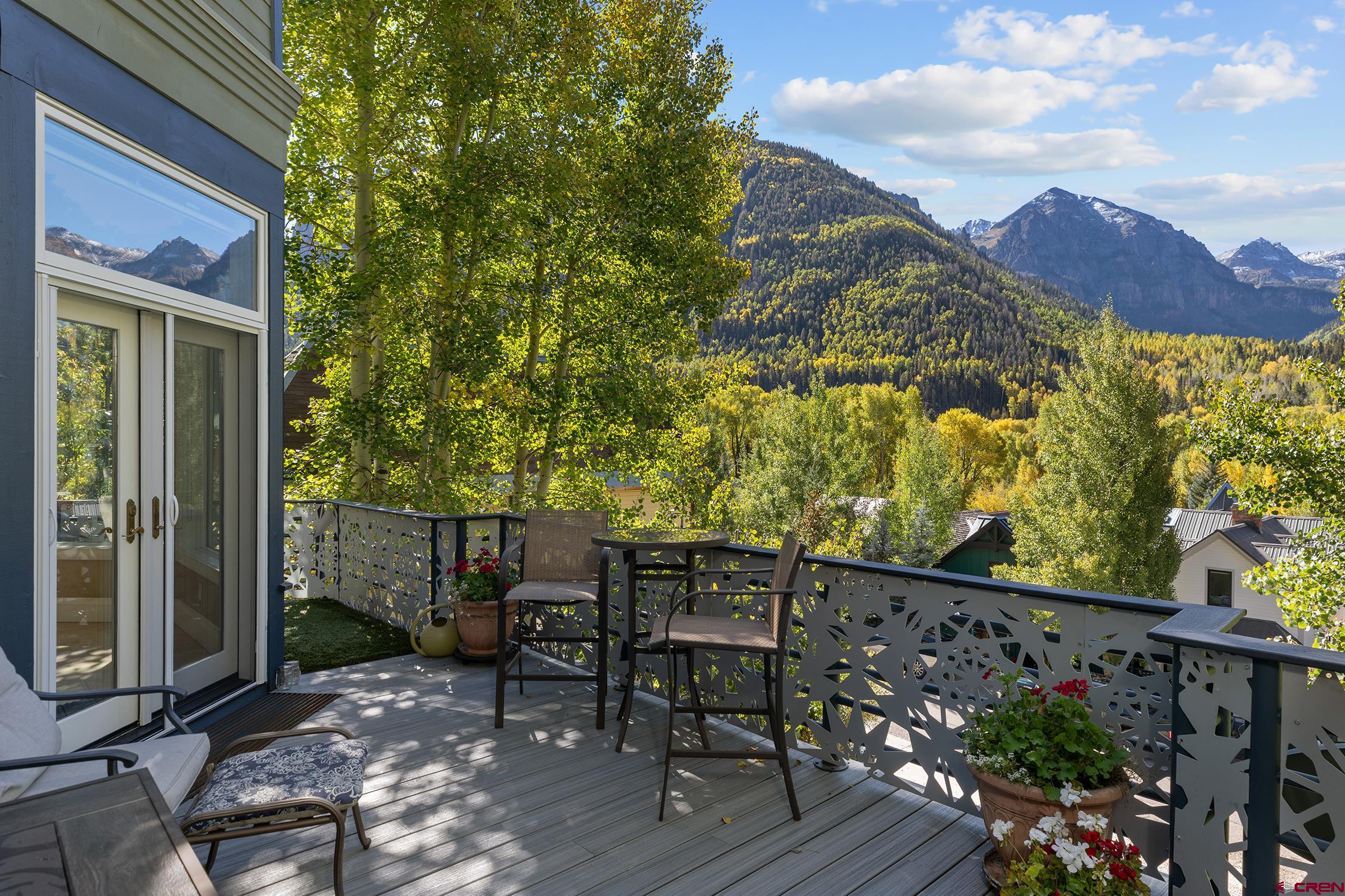 721 East Columbia Avenue Telluride, CO 81435 - Photo 23 of 44 a view of a chairs and table in the patio
