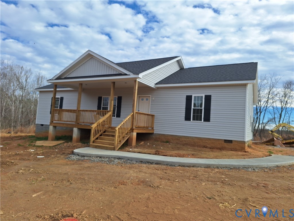 a view of a house with a patio