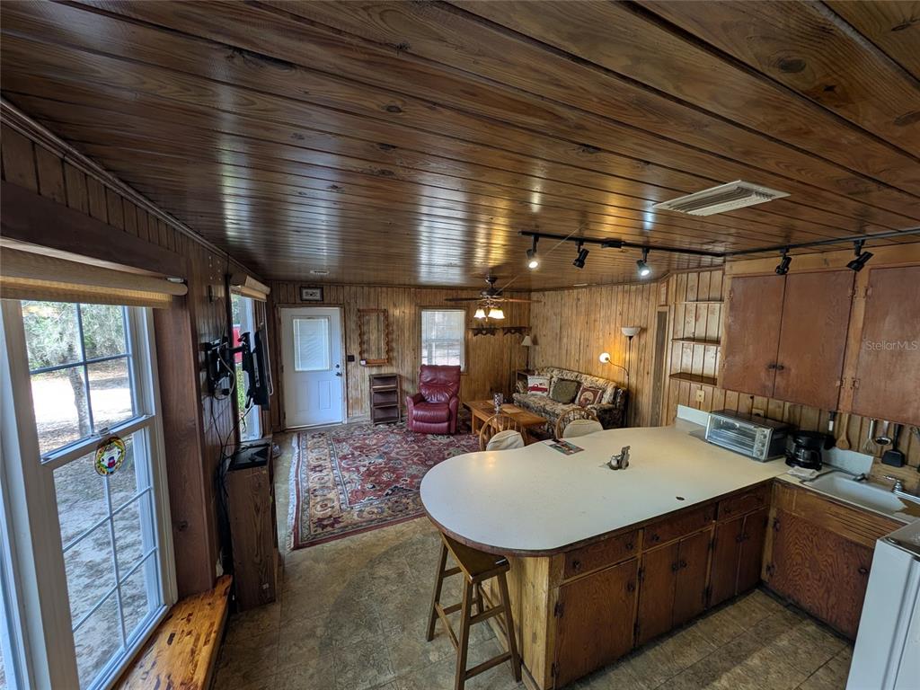 13668 Northeast 226th Avenue Road Salt Springs, FL 32134 - Photo 17 of 30 a bathroom with a sink a mirror and shower