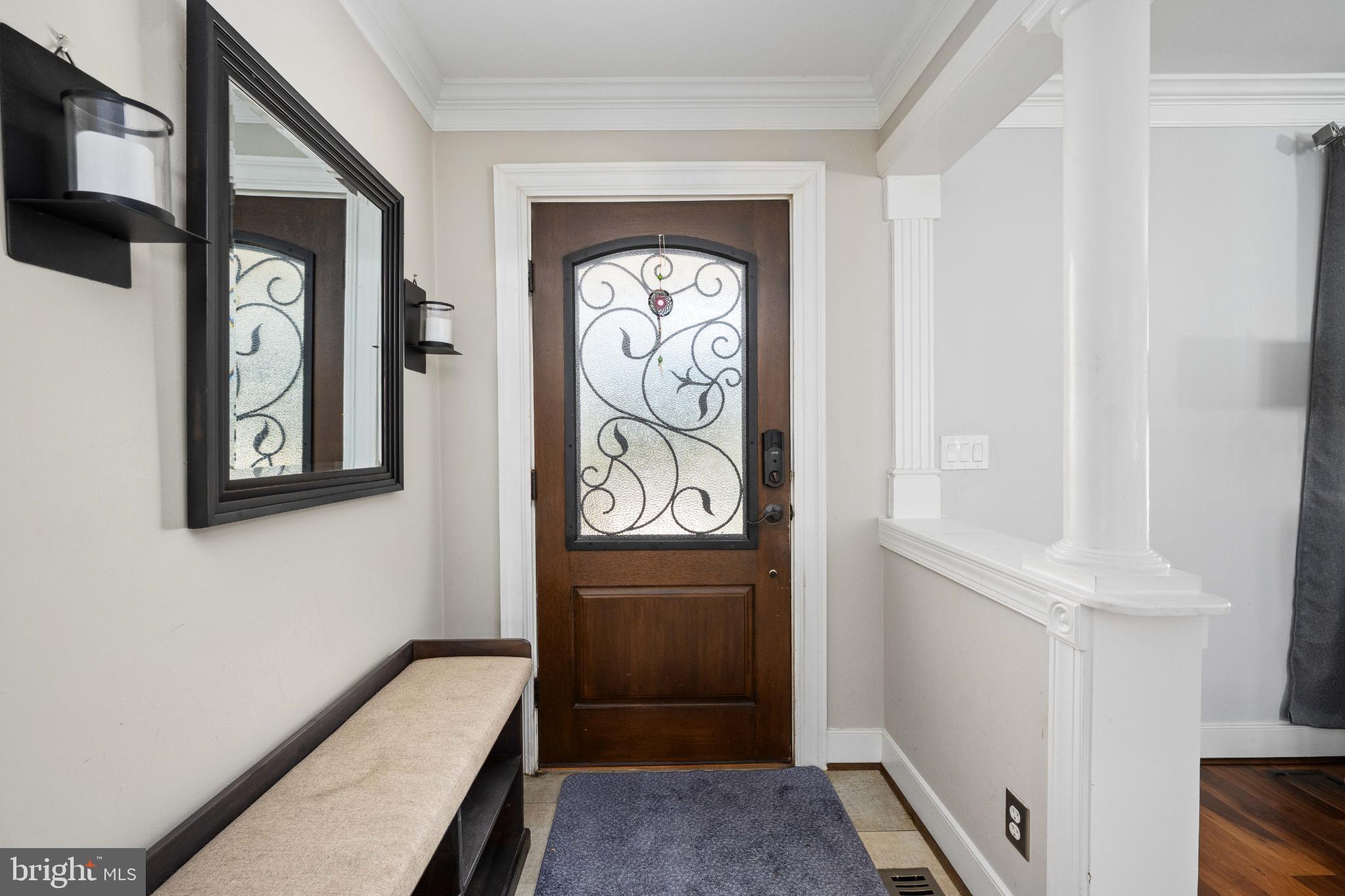 224 Prince Street Northeast Leesburg, VA 20176 - Photo 17 of 79 Elegant entryway with decorative door.