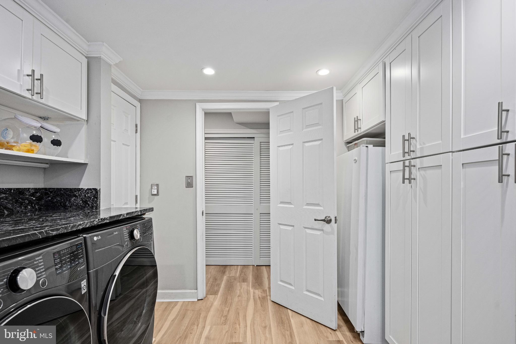 224 Prince Street Northeast Leesburg, VA 20176 - Photo 60 of 84 Modern laundry space with sleek finishes.