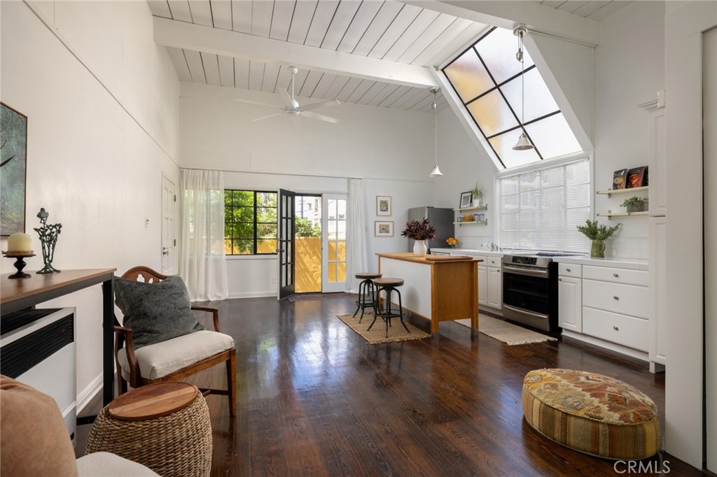 100 Temple Avenue Long Beach, CA 90803 - Photo 49 of 57 a living room with furniture and a fireplace