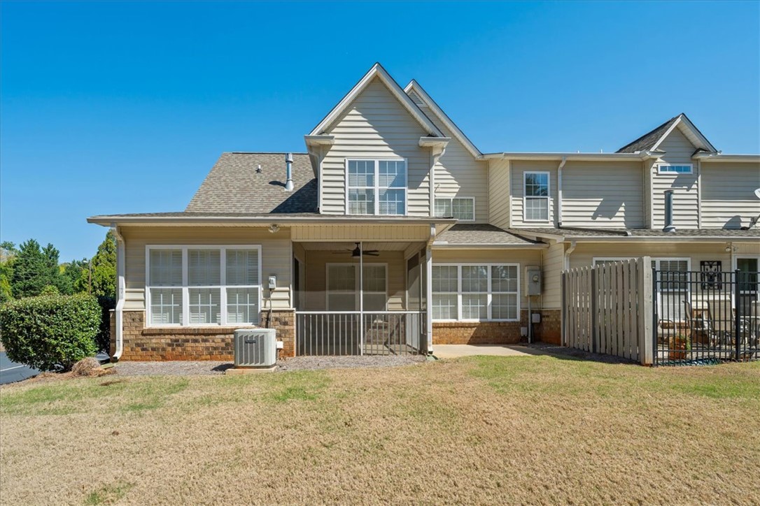 100 Shipyard Circle Anderson, SC 29621 - Photo 38 of 40 This townhome features a screened porch and a private outdoor space, perfect for relaxing.
