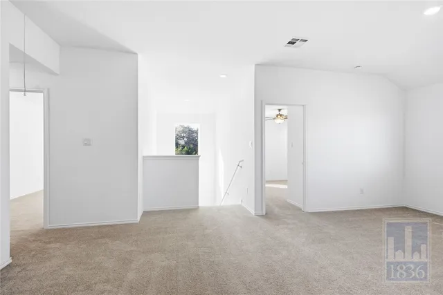 a view of an empty room