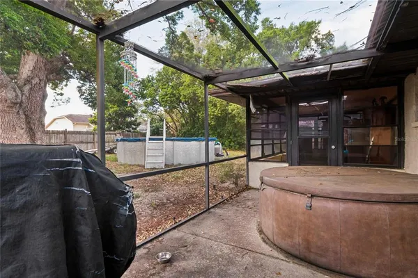 a view of outdoor space and patio
