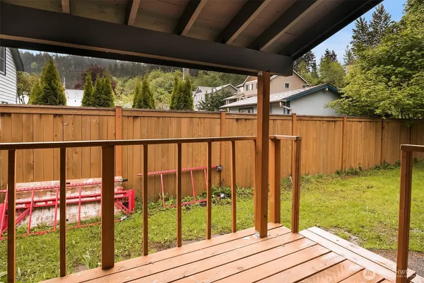a view of a balcony