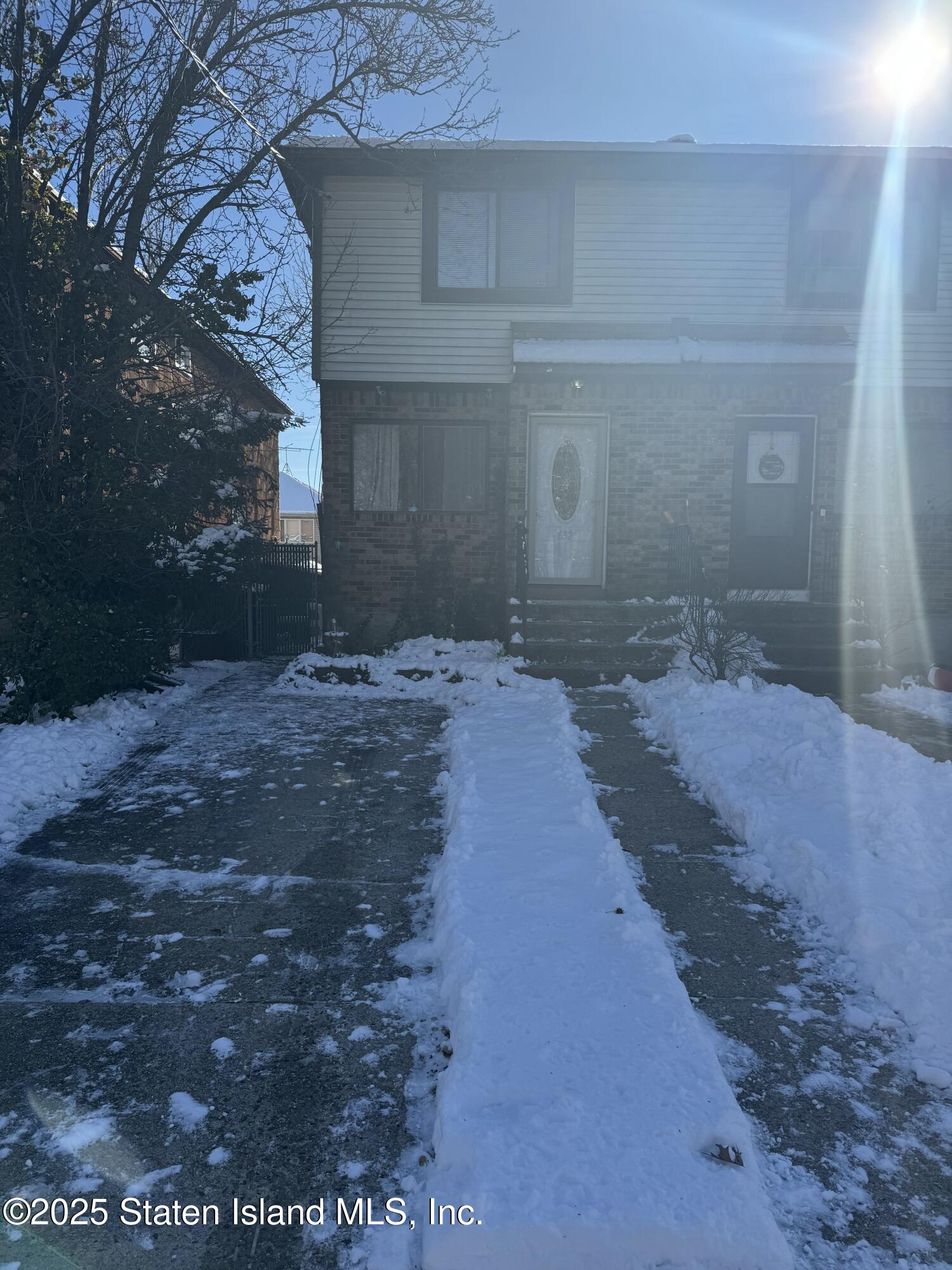 a backyard of a house
