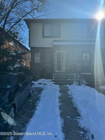 a backyard of a house