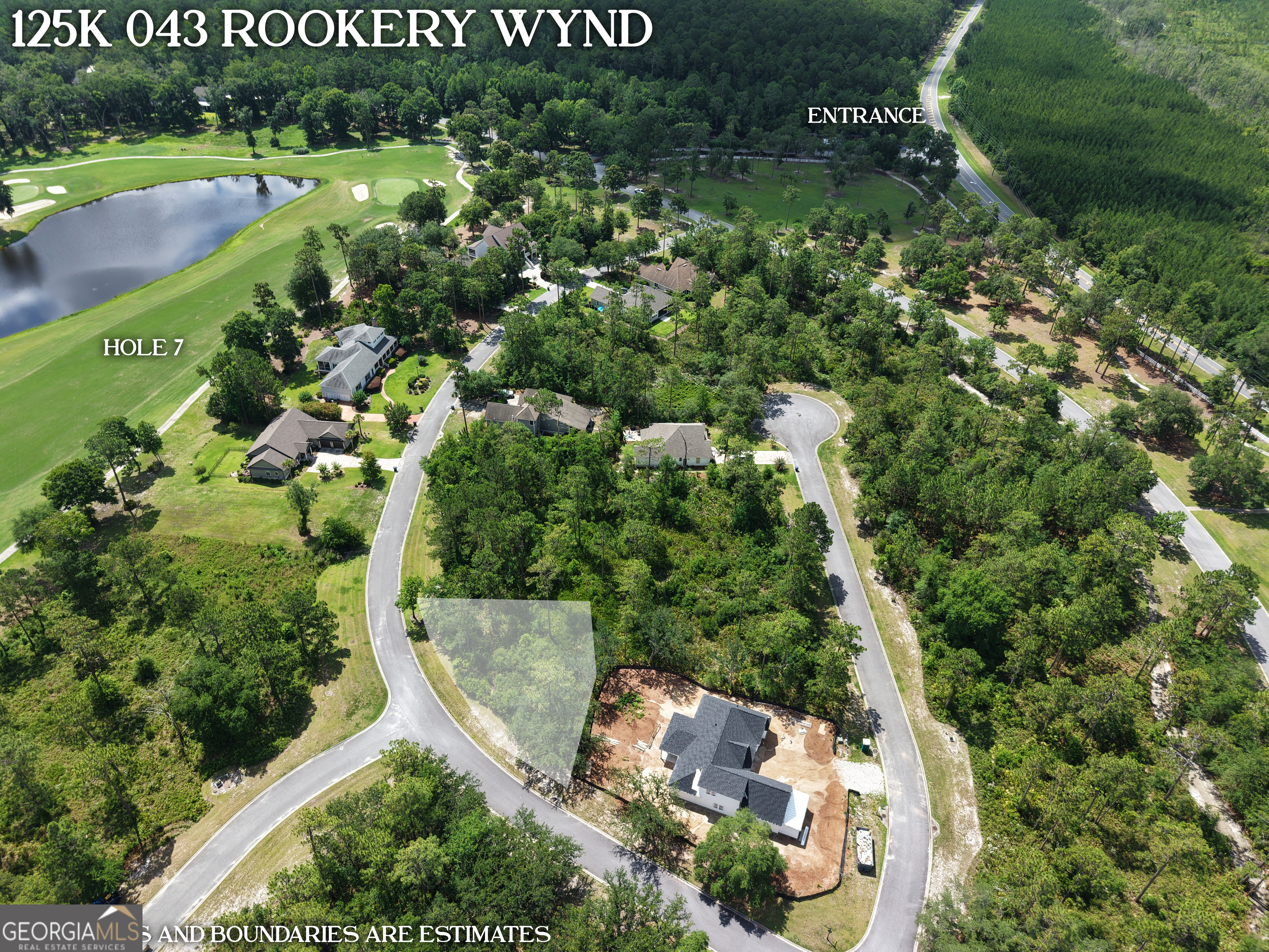 Lot 43 Rookery Wynd Waverly, GA 31565 - Photo 3 of 36 an aerial view of a house with a yard