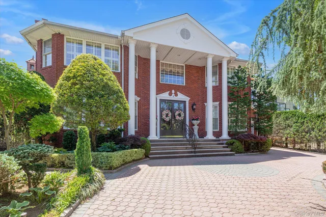 a front view of a house