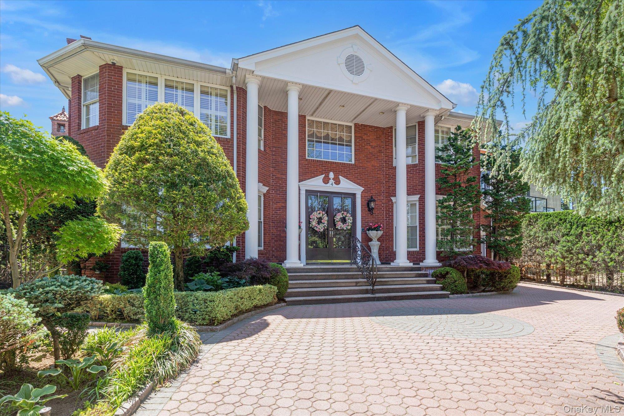 a front view of a house