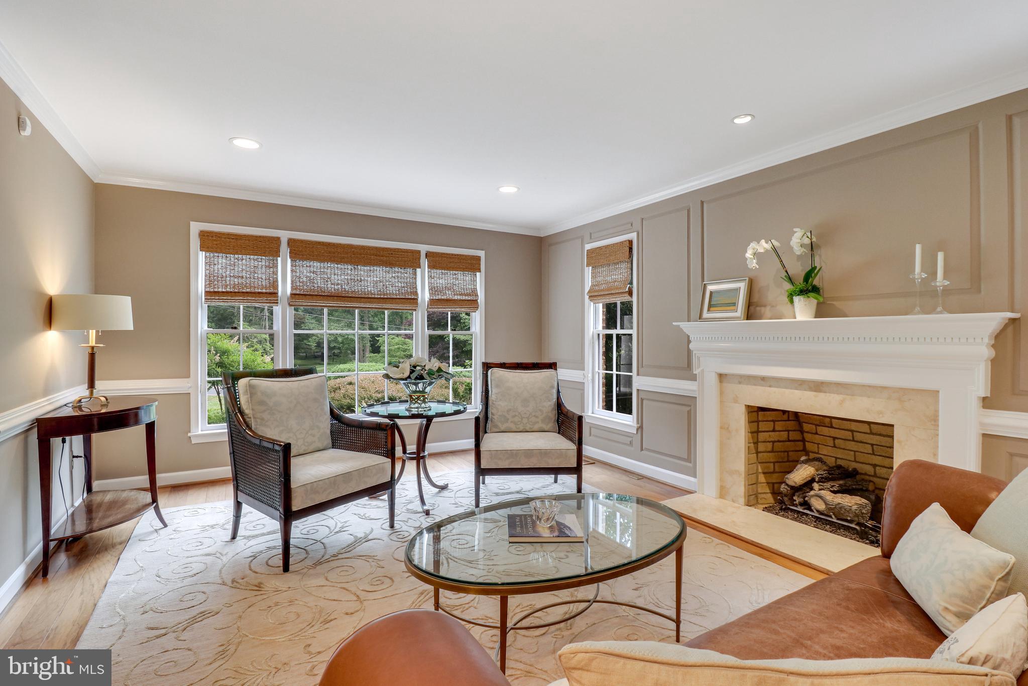 8618 Brook Road McLean, VA 22102 - Photo 12 of 81 Stone Gas Fireplace