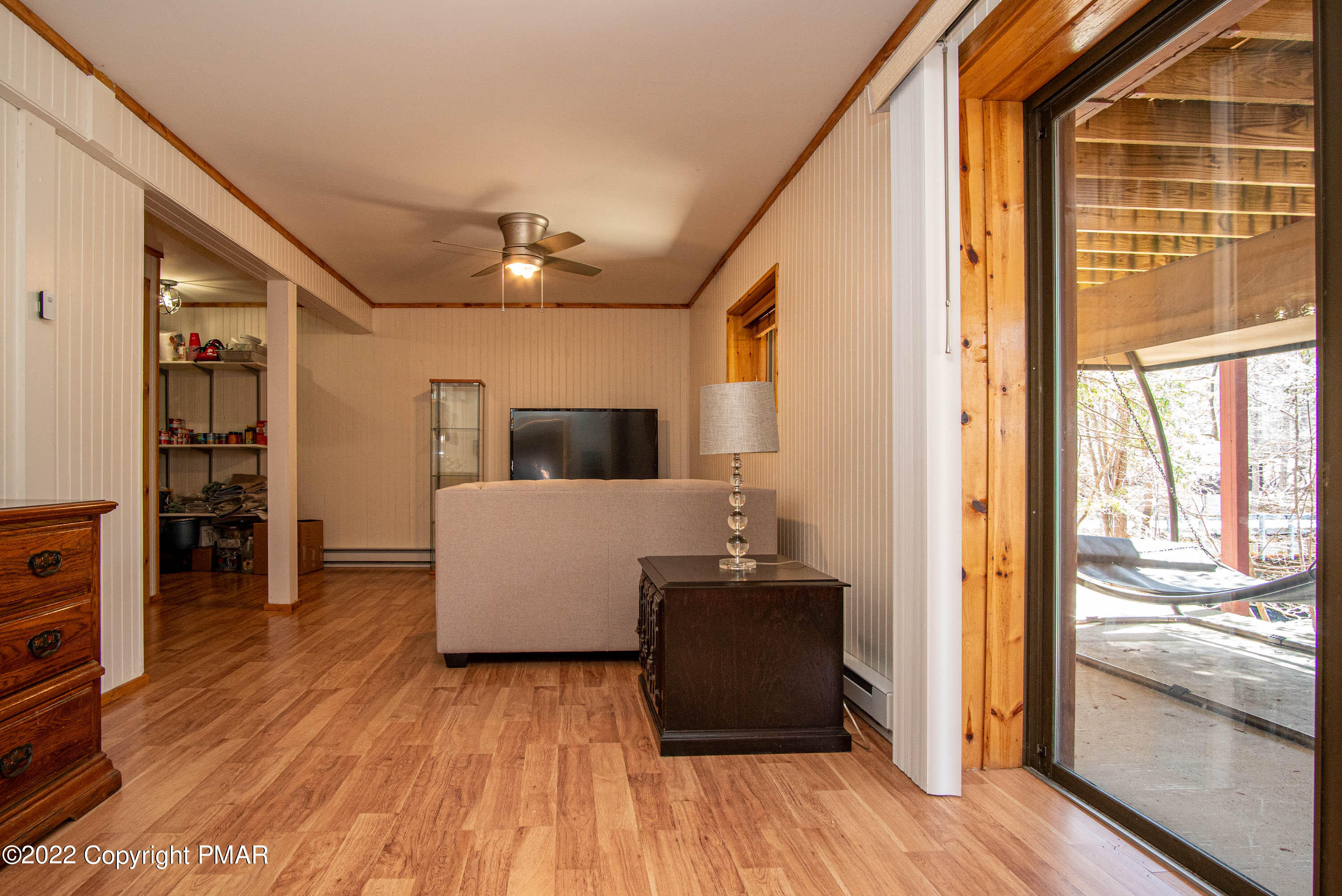 6374 Decker Road Bushkill, PA 18324 - Photo 42 of 60 a living room with furniture and a flat screen tv
