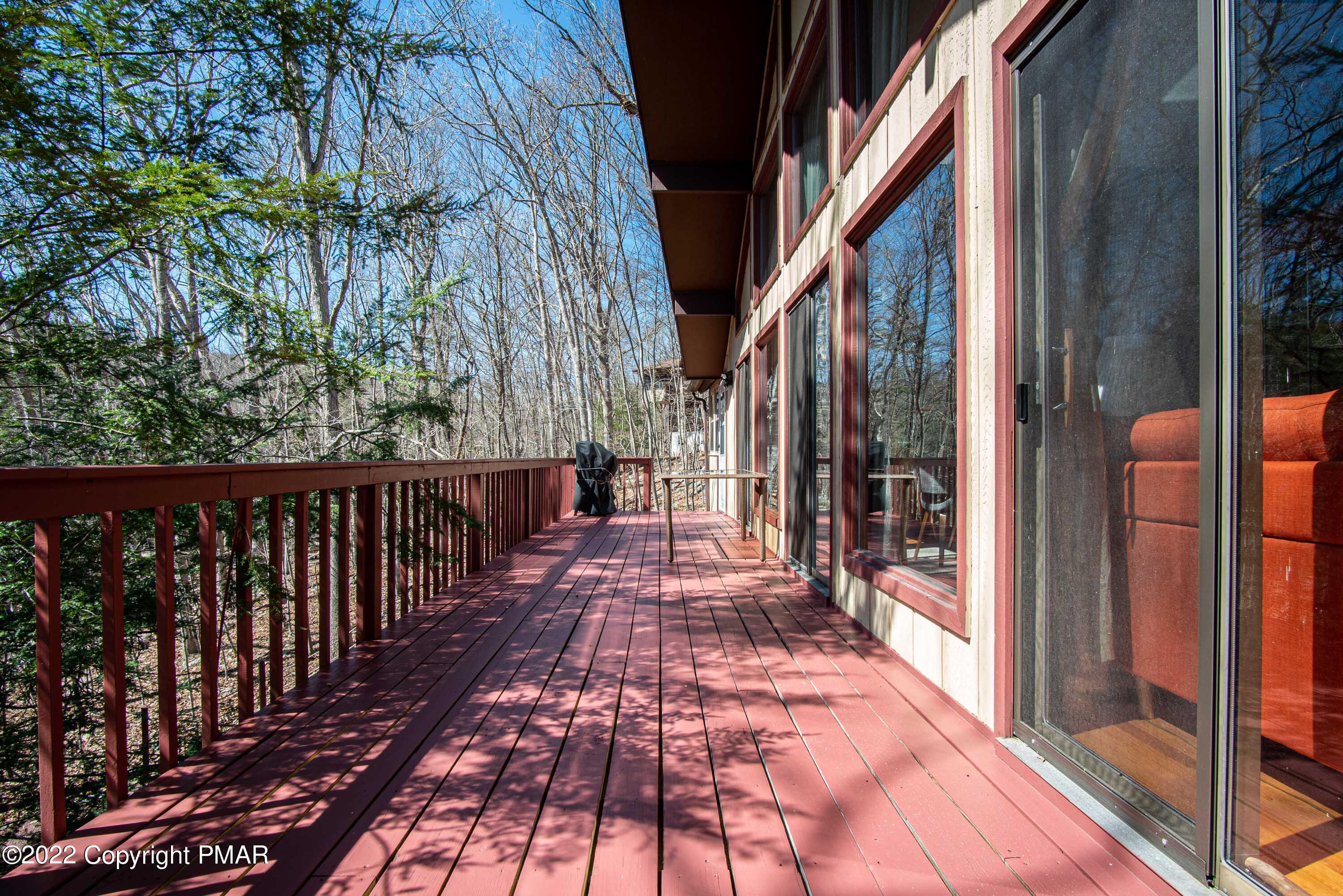 6374 Decker Road Bushkill, PA 18324 - Photo 48 of 60 a view of a pathway with a balcony