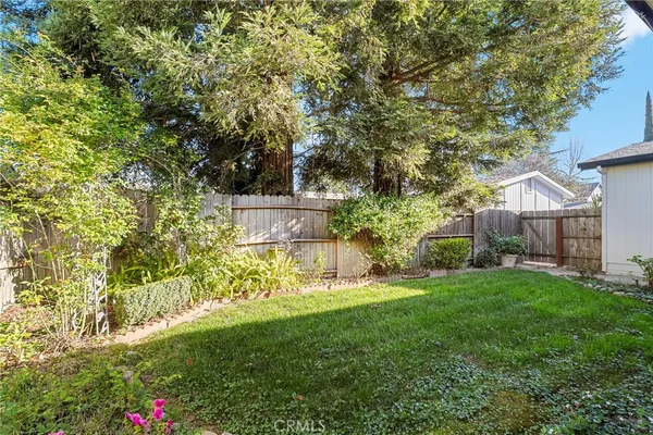 a view of house with backyard
