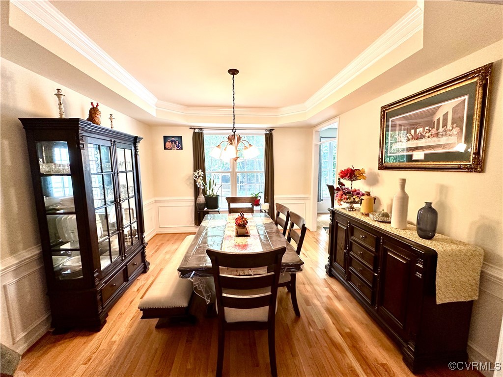 862 Club Ridge Court Chester, VA 23836 - Photo 12 of 50 Dining area featuring light hardwood / wood-style