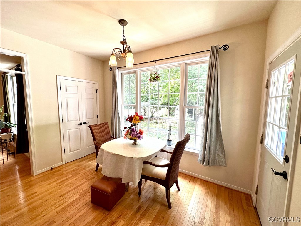 862 Club Ridge Court Chester, VA 23836 - Photo 15 of 50 Dining room with light hardwood / wood-style floor