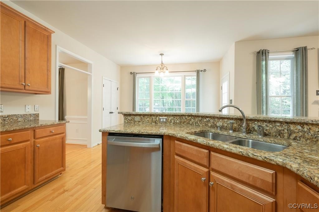 862 Club Ridge Court Chester, VA 23836 - Photo 17 of 50 Kitchen featuring light hardwood / wood-style floo