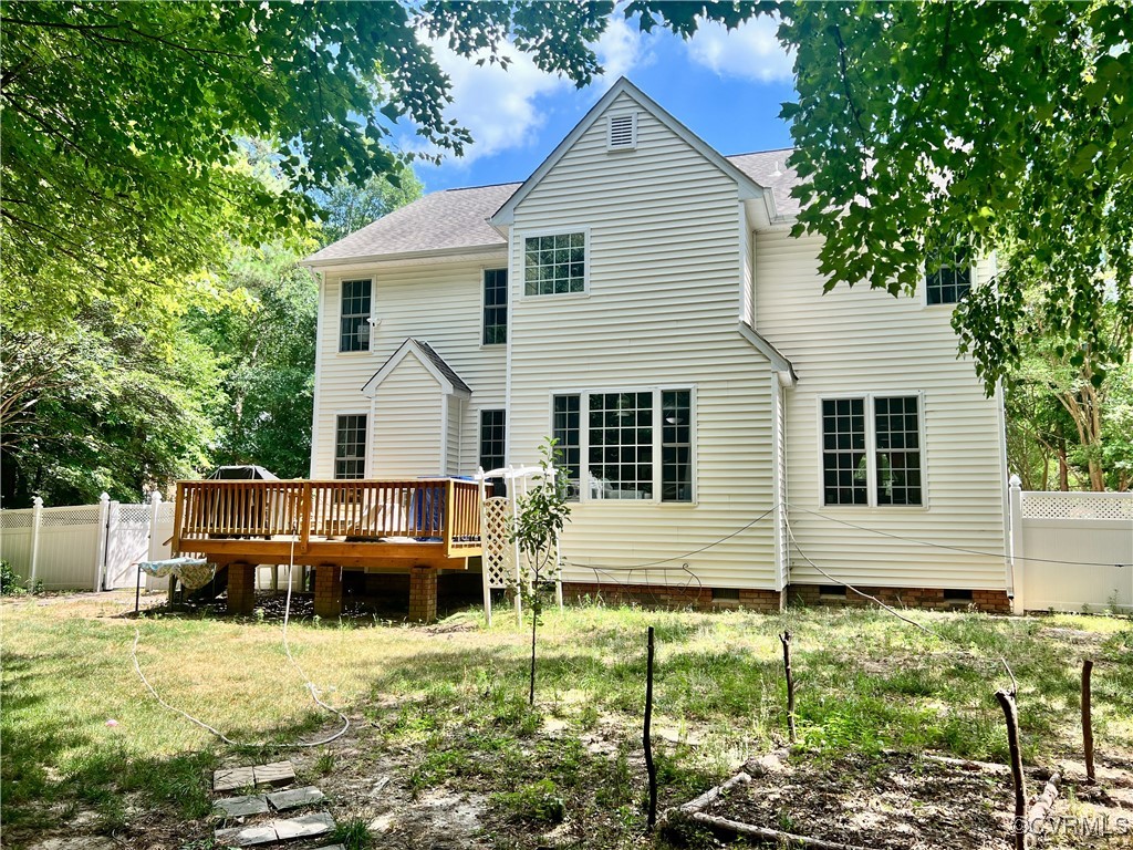862 Club Ridge Court Chester, VA 23836 - Photo 39 of 50 Back of house with a deck