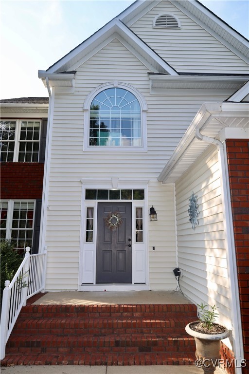 862 Club Ridge Court Chester, VA 23836 - Photo 4 of 50 View of exterior entry featuring covered porch