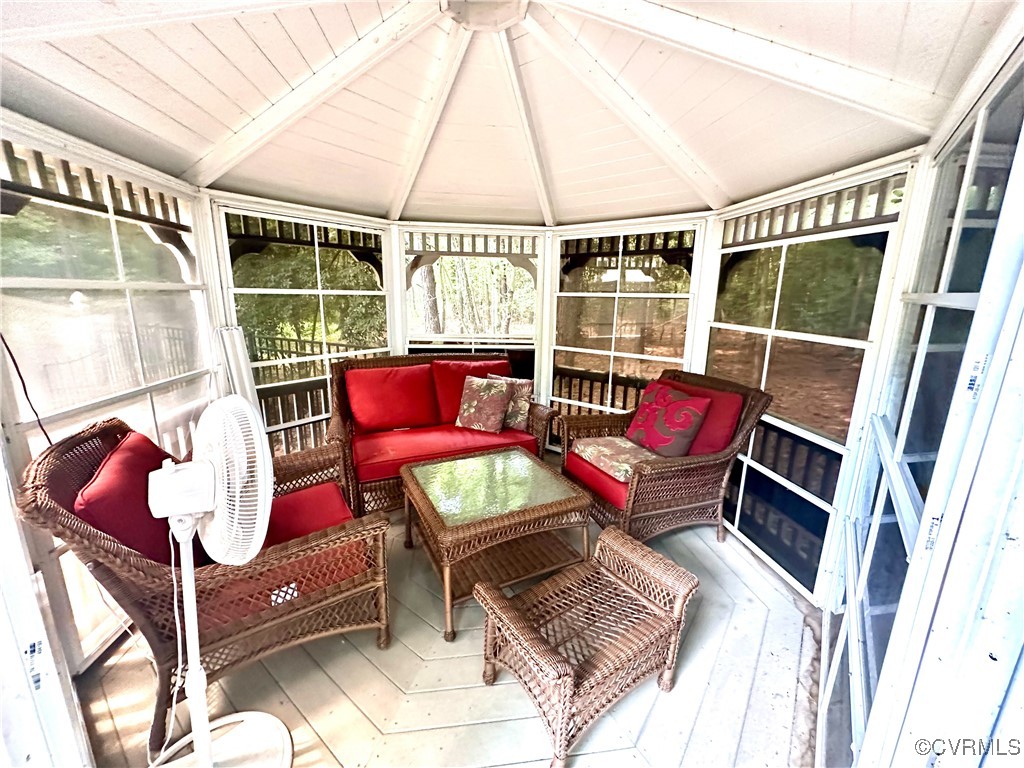862 Club Ridge Court Chester, VA 23836 - Photo 45 of 50 Sunroom featuring wood ceiling and lofted ceiling