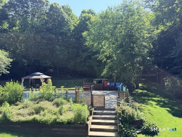 528 Norwich Road Plainfield, CT 06374 - Photo 15 of 25 Overlooking the pool from upper level
