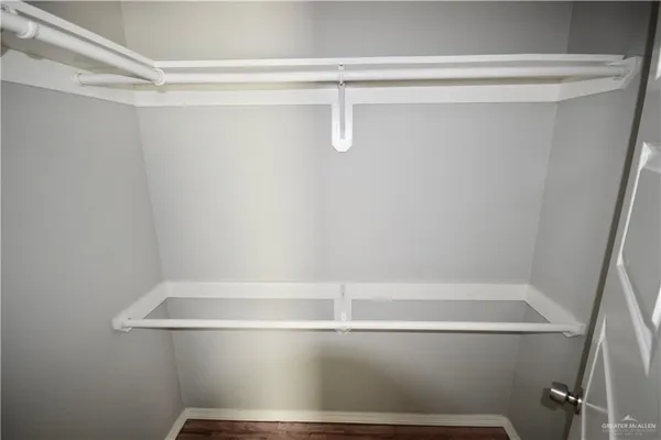 a close view of closet