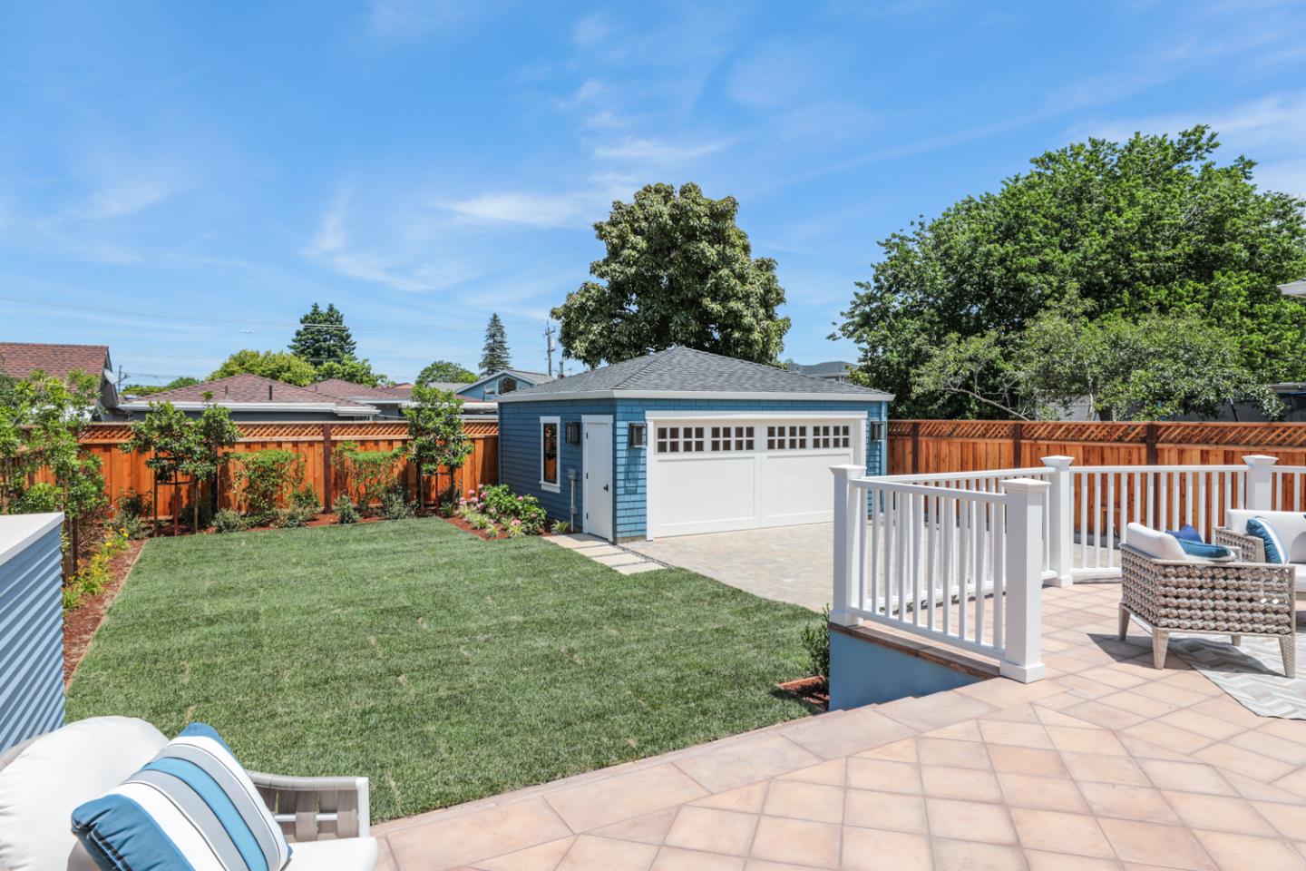 28 Bloomfield Road Burlingame, CA 94010 - Photo 24 of 27 a view of a house with wooden fence