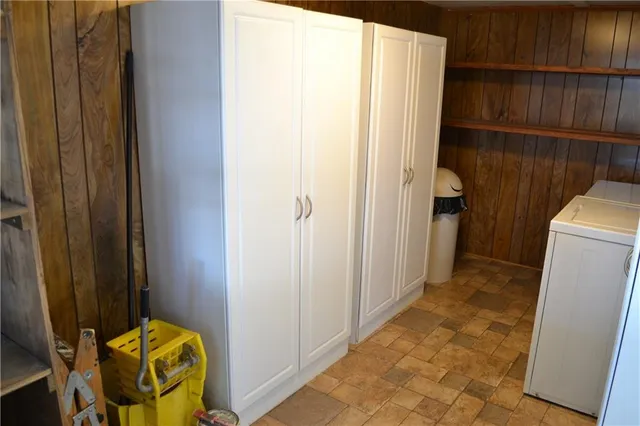 a view of a storage room