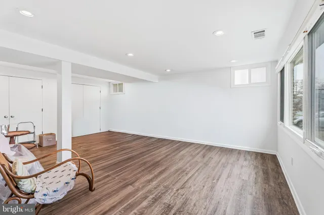 a view of livingroom with furniture and wooden floor