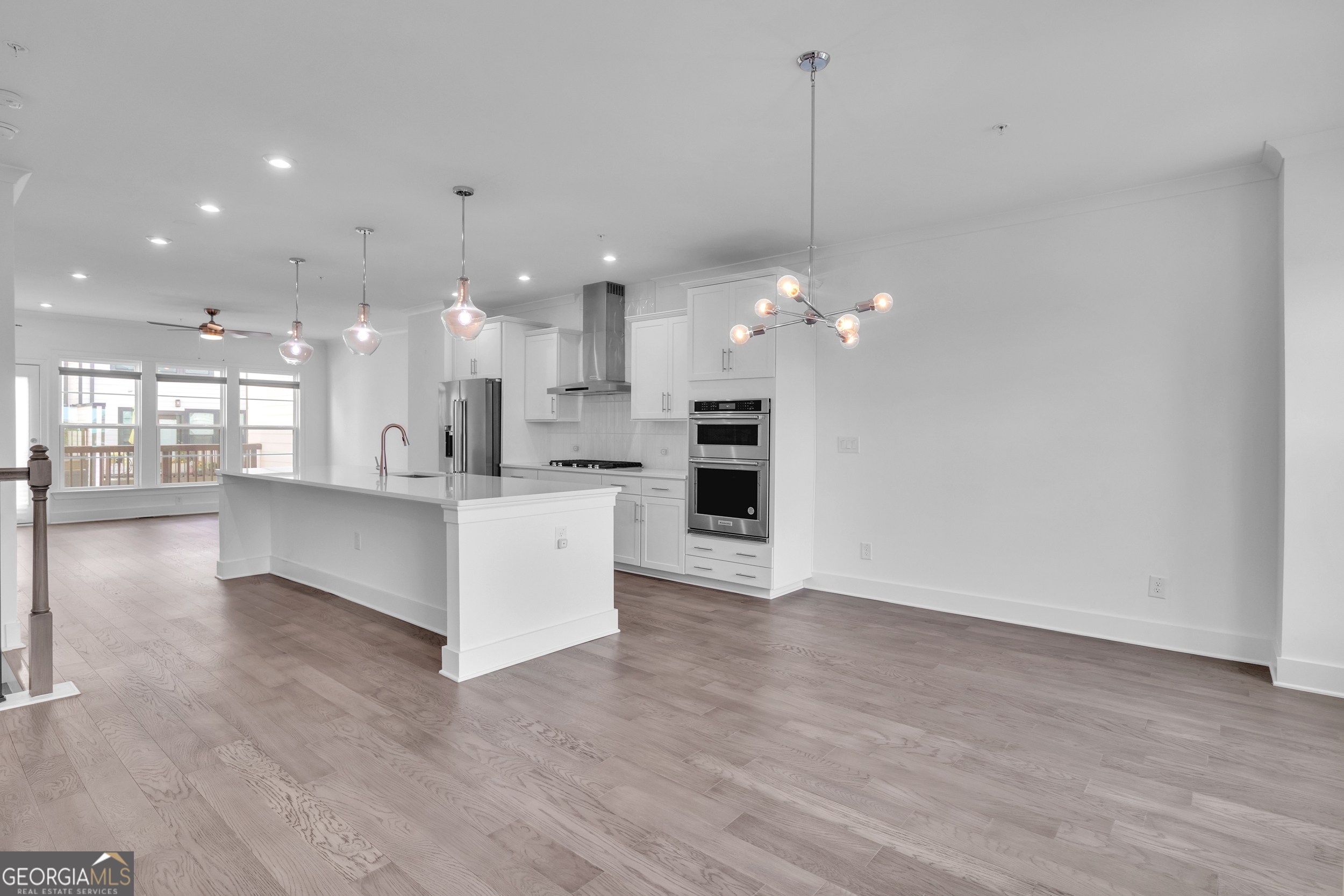 545 Whitlox Road Northwest Atlanta, GA 30309 - Photo 2 of 65 a view of a kitchen and kitchen island