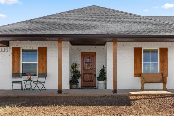 a front view of a house