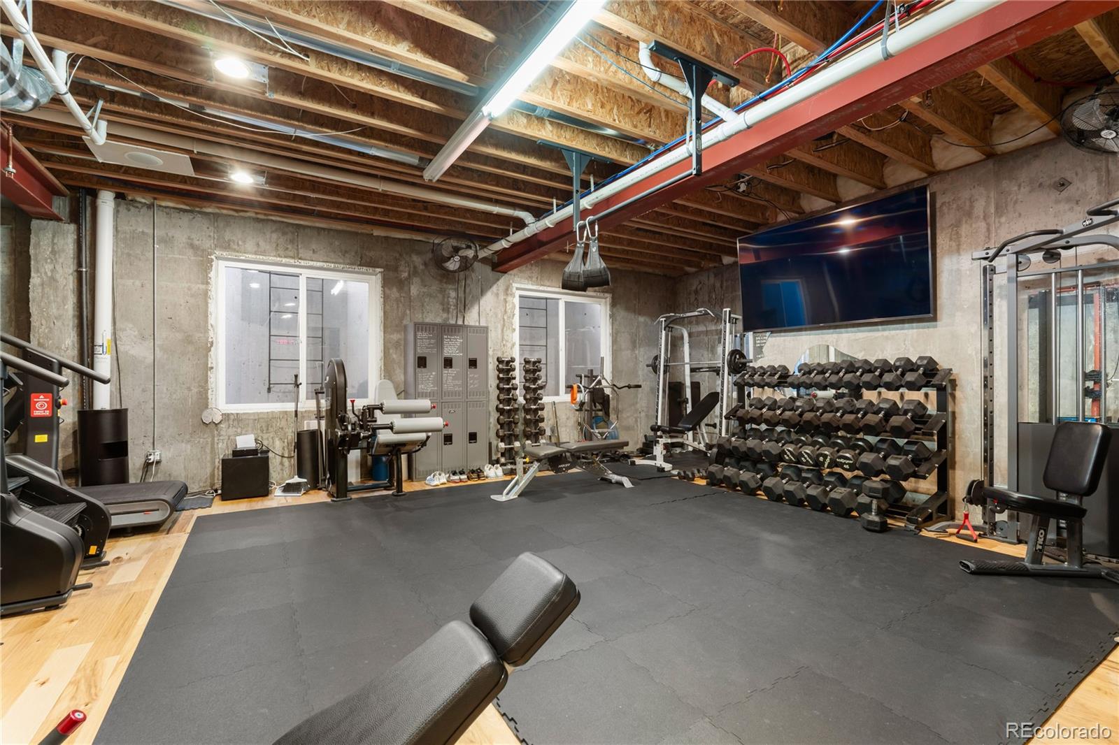 1033 Buffalo Ridge Road Castle Pines, CO 80108 - Photo 35 of 43 a view of a room with gym equipment