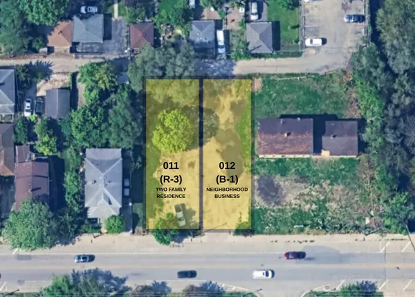 front view of a building with a street