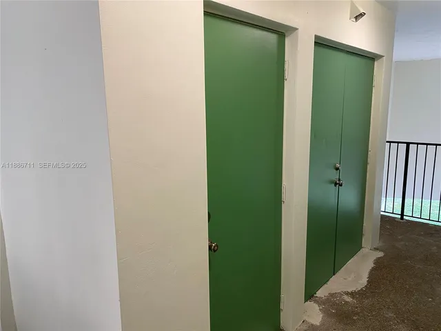 a view of a car garage