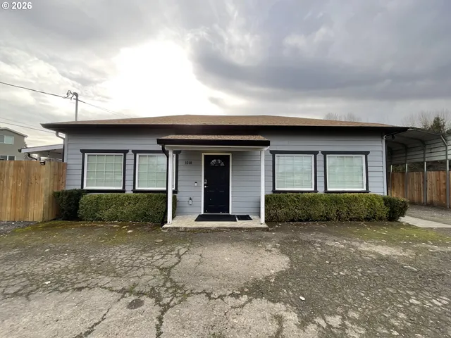 a front view of a house
