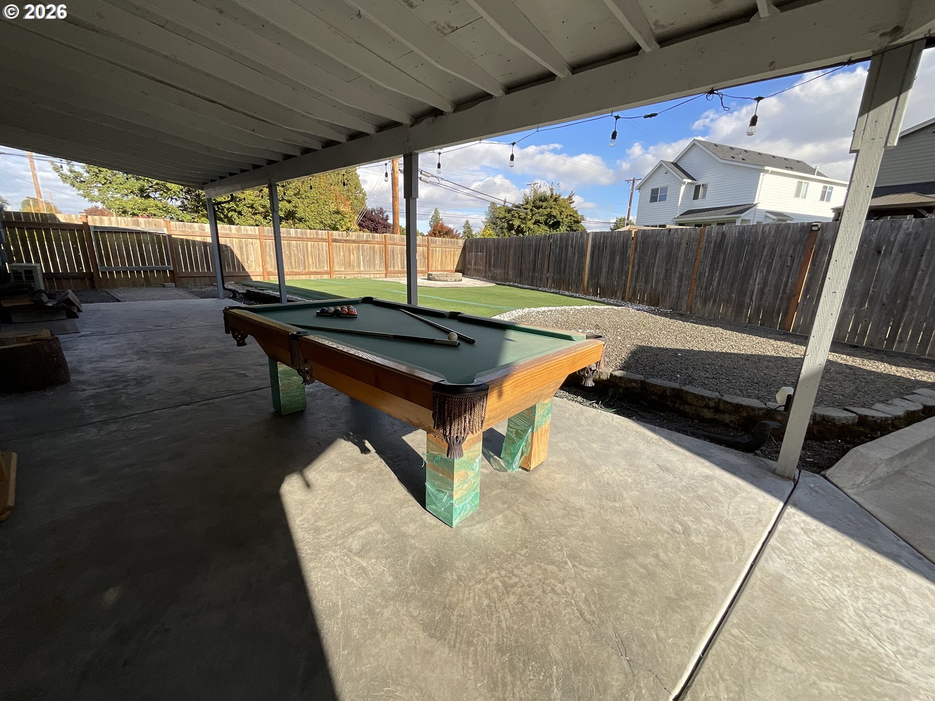 1310 Gales Creek Road Forest Grove, OR 97116 - Photo 31 of 39 a backyard of a house with table and chairs