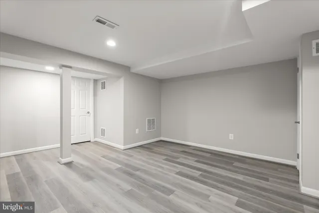 wooden floor in an empty room