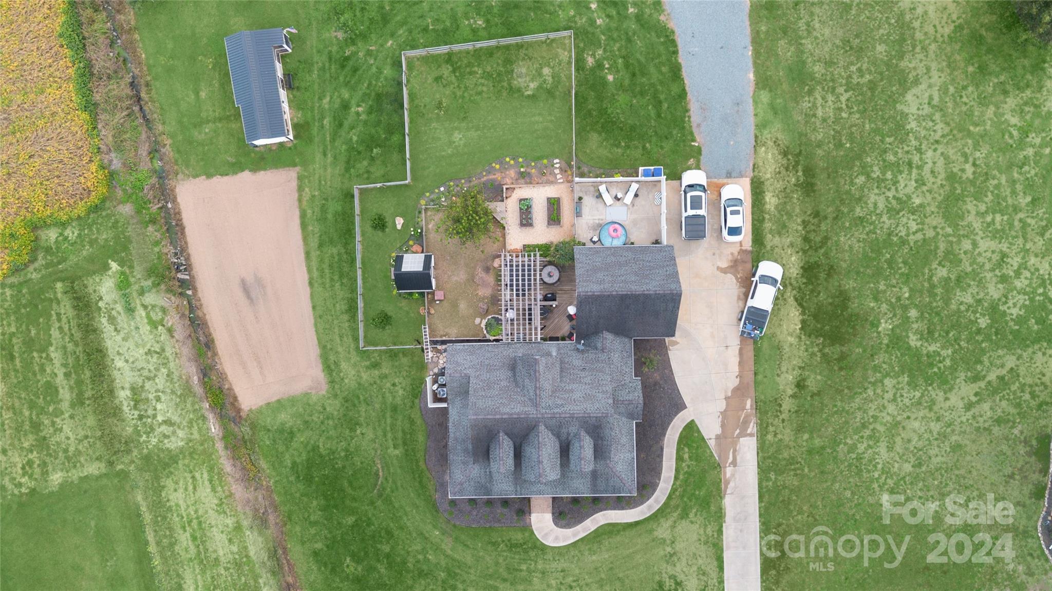 7400 Carl Polk Road Monroe, NC 28110 - Photo 45 of 48 an aerial view of a garden