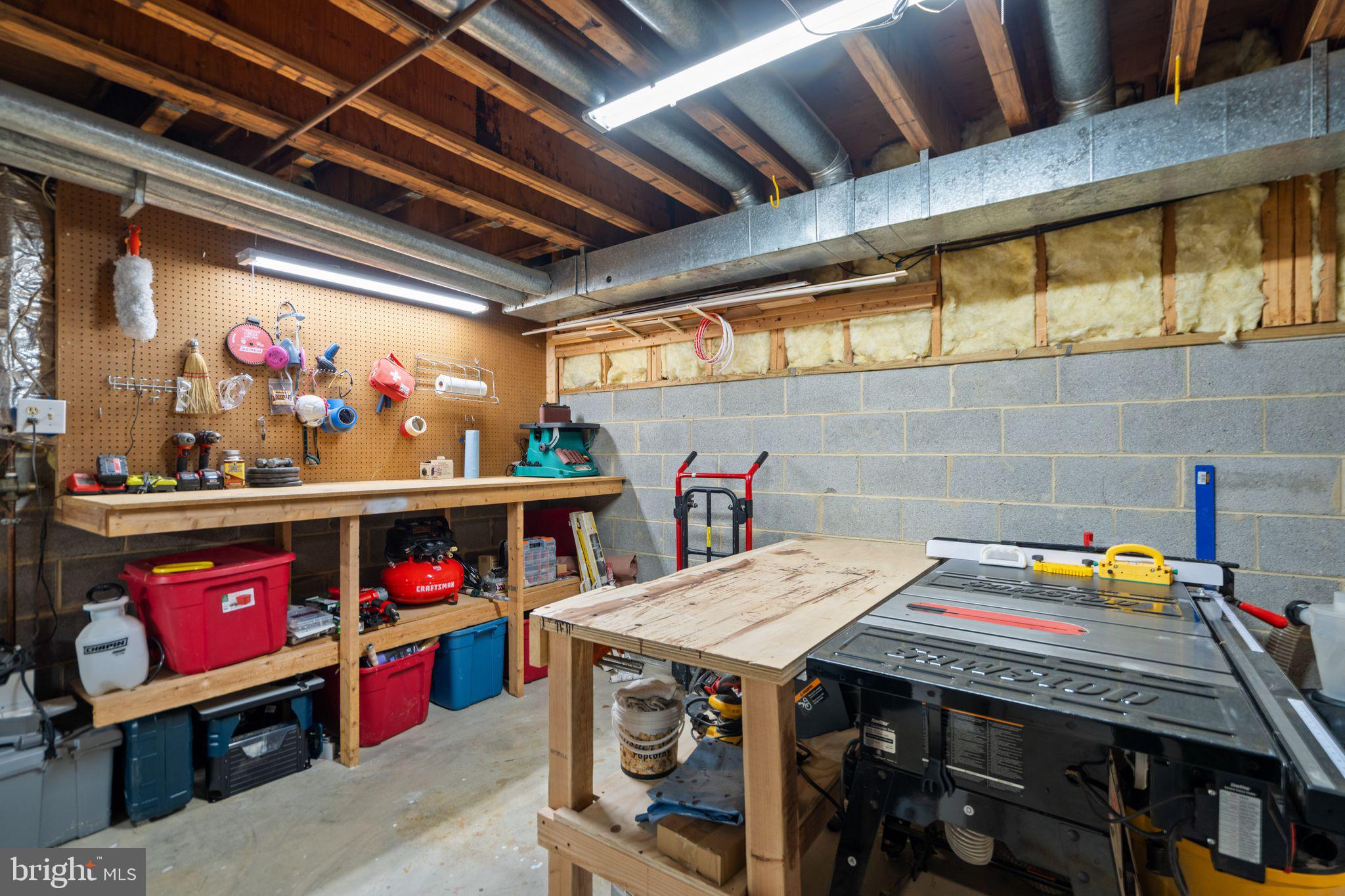 9012 Daum Court Springfield, VA 22153 - Photo 16 of 46 Craftsman's haven in the basement.