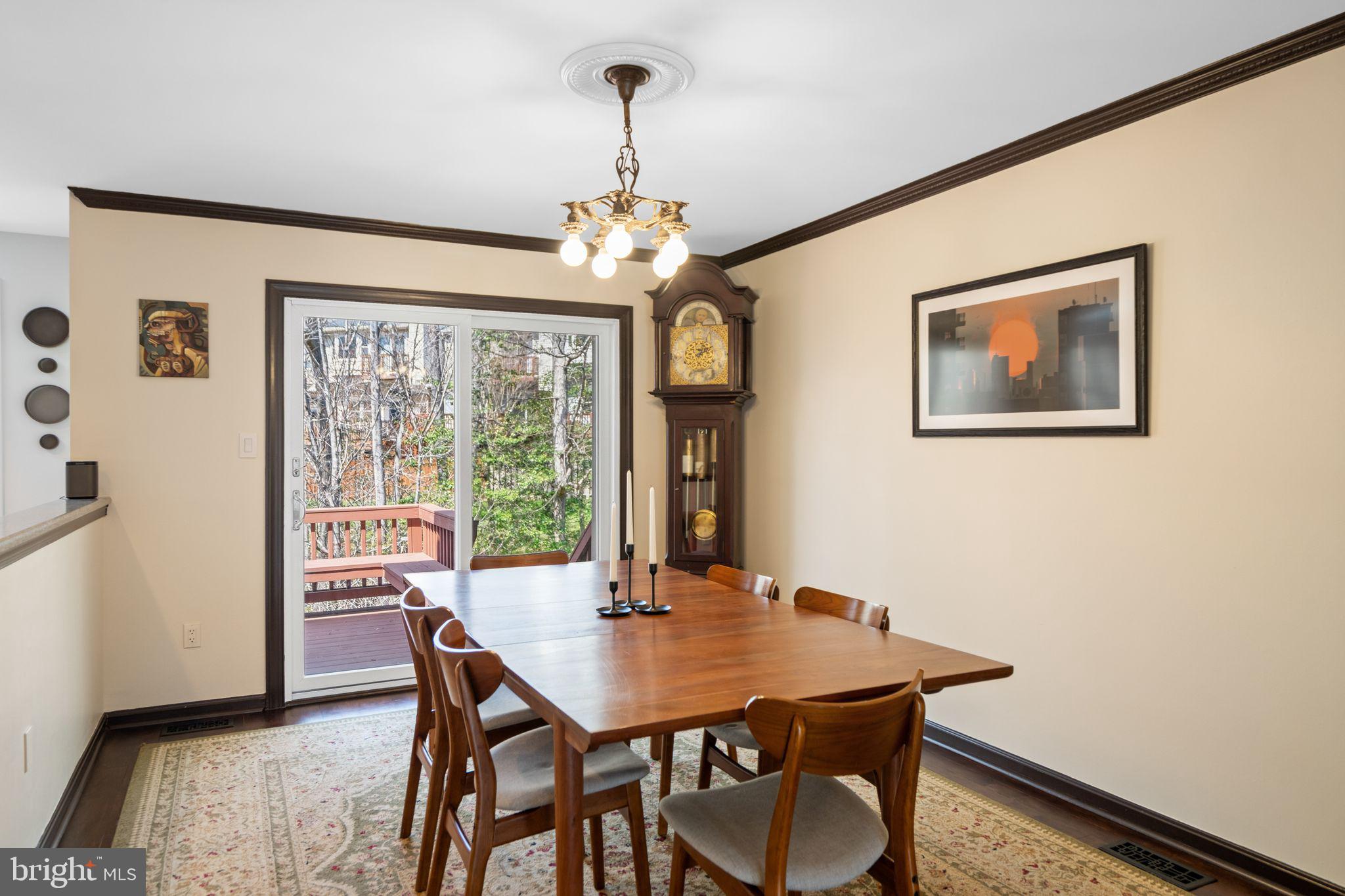 9012 Daum Court Springfield, VA 22153 - Photo 31 of 46 Elegant dining space with nature views.