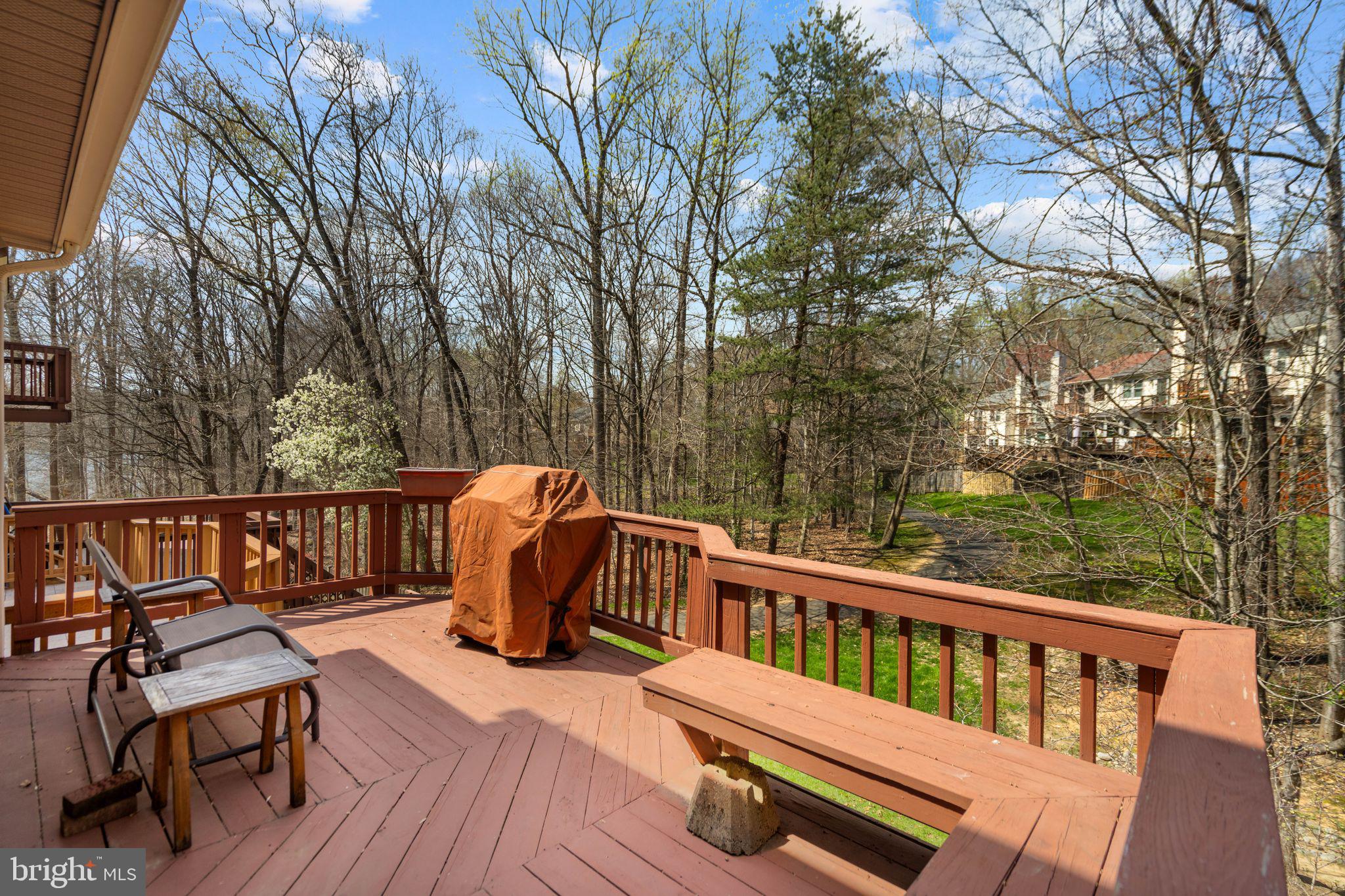 9012 Daum Court Springfield, VA 22153 - Photo 9 of 46 Serene deck with wooded views.