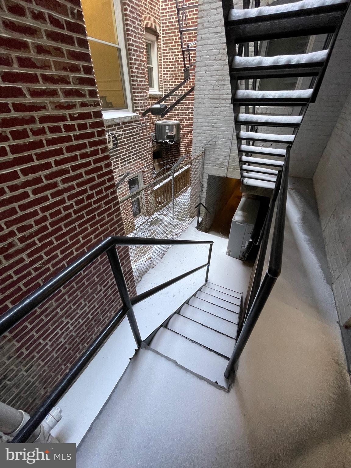 1929 16th Street Northwest, Unit 101 Washington, DC 20009 - Photo 12 of 29 Fire Escape Stairs from Kitchen