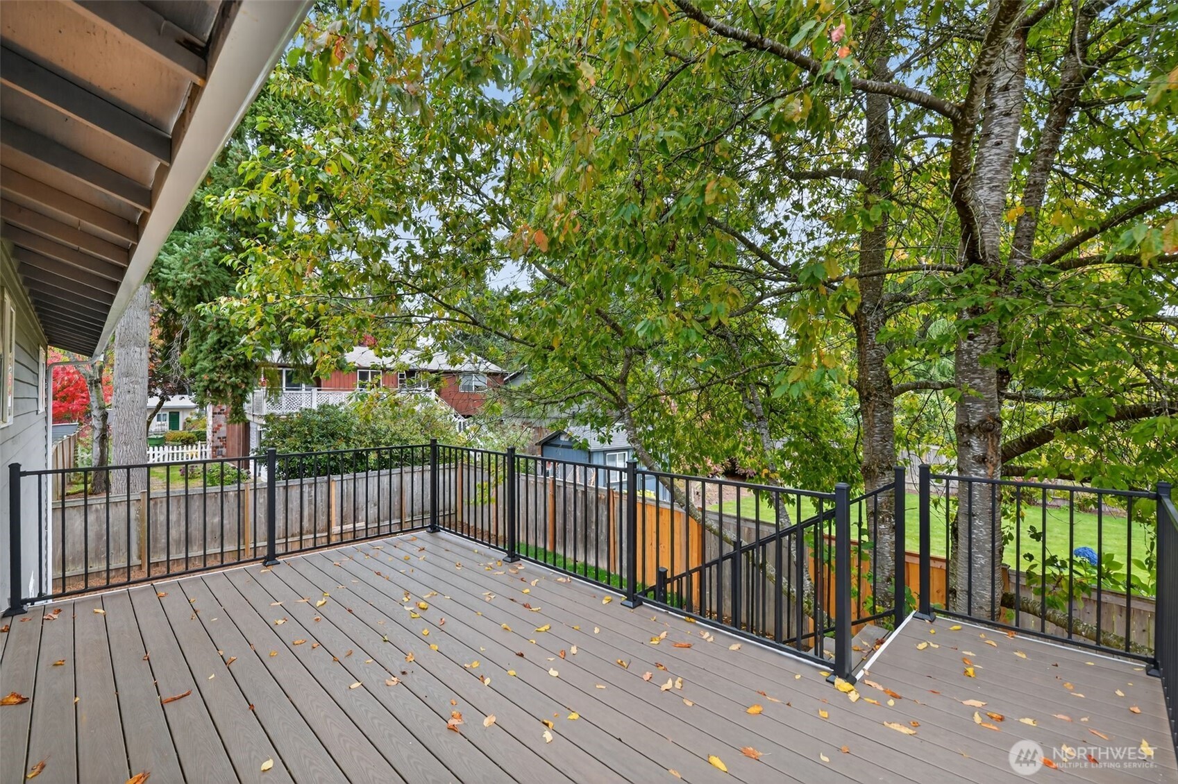 17203 Brook Boulevard Bothell, WA 98012 - Photo 27 of 31 a view of a wooden roof deck