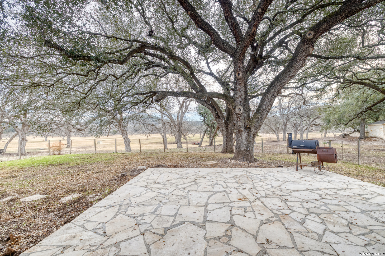 498 Camino Del Rancho Concan, TX 78838 - Photo 33 of 49 a backyard of a house with large trees