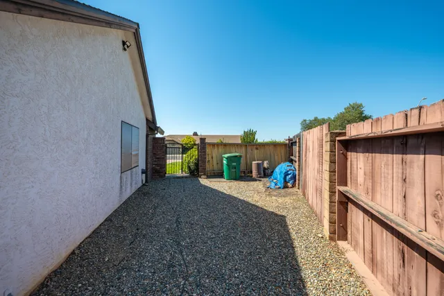 a house with a garden in front of it