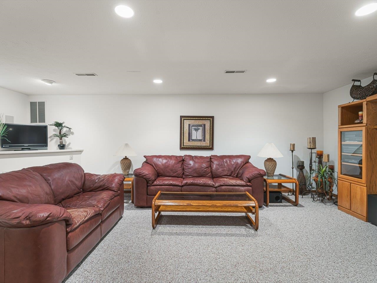 9744 Prairie Lane Belvidere, IL 61008 - Photo 36 of 66 a living room with furniture a couch and a flat screen tv