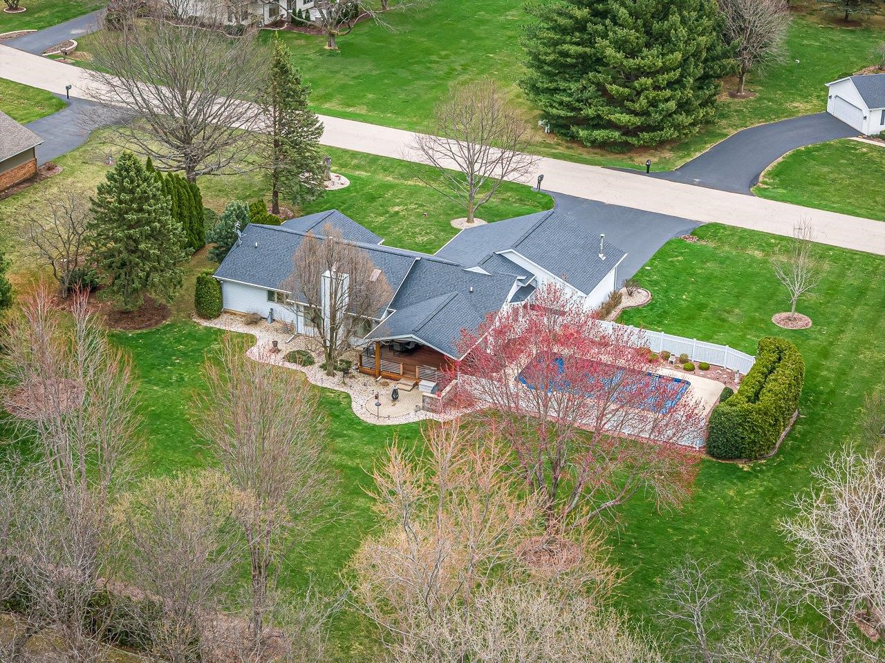 9744 Prairie Lane Belvidere, IL 61008 - Photo 66 of 66 an aerial view of a house